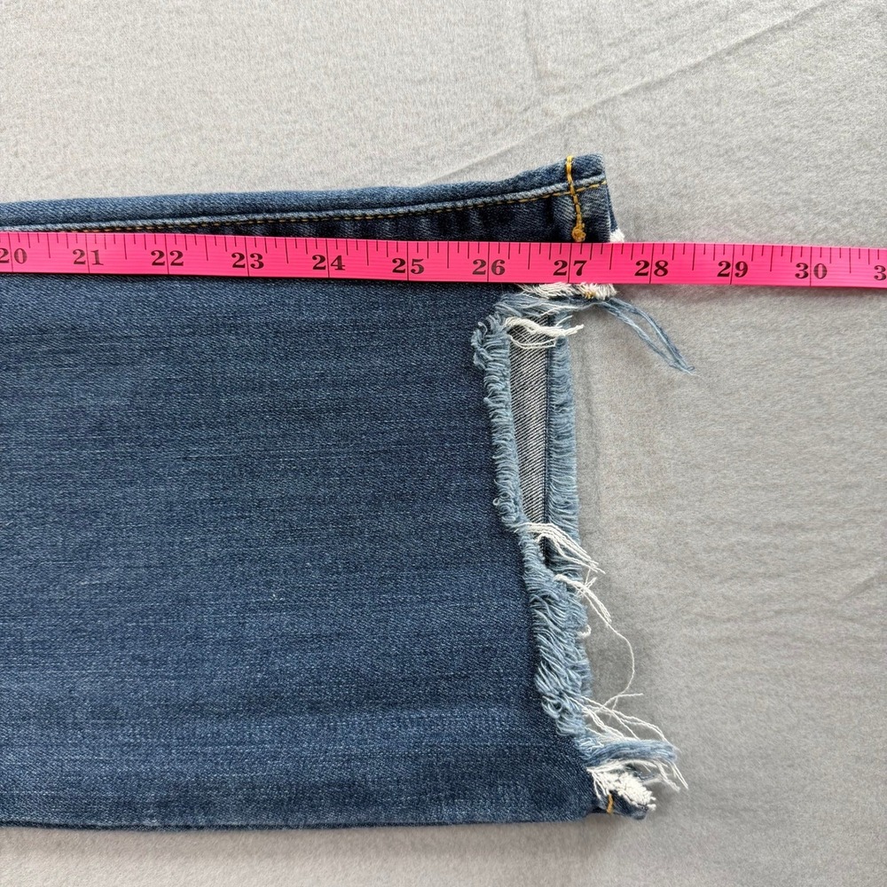 Judy Blue Cropped Bootcut Jeans Womens 3/26 Blue Raw Hem - Picture 8 of 9